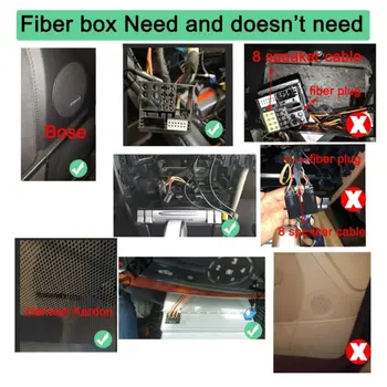 Adaptér a kabel zesilovače dekodéru optických vláken pro Benz ML GL CLS Audi MMI BMW Porsche Cayenne 10 nejlepší prodej sada liyset - №2