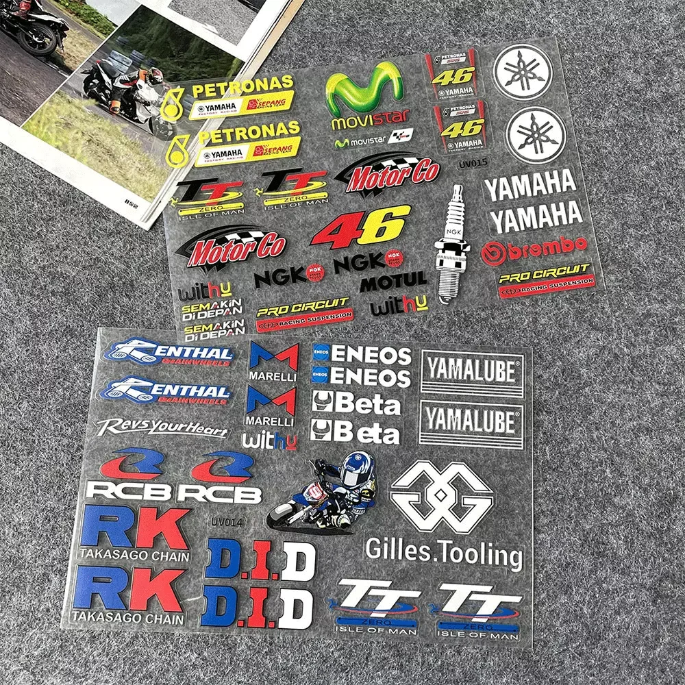 دراجة نارية الراعي ملصق عاكس مقاوم للماء الجسم الديكور دراجة الوفير تعديل الملحقات خوذة جذع ملصق