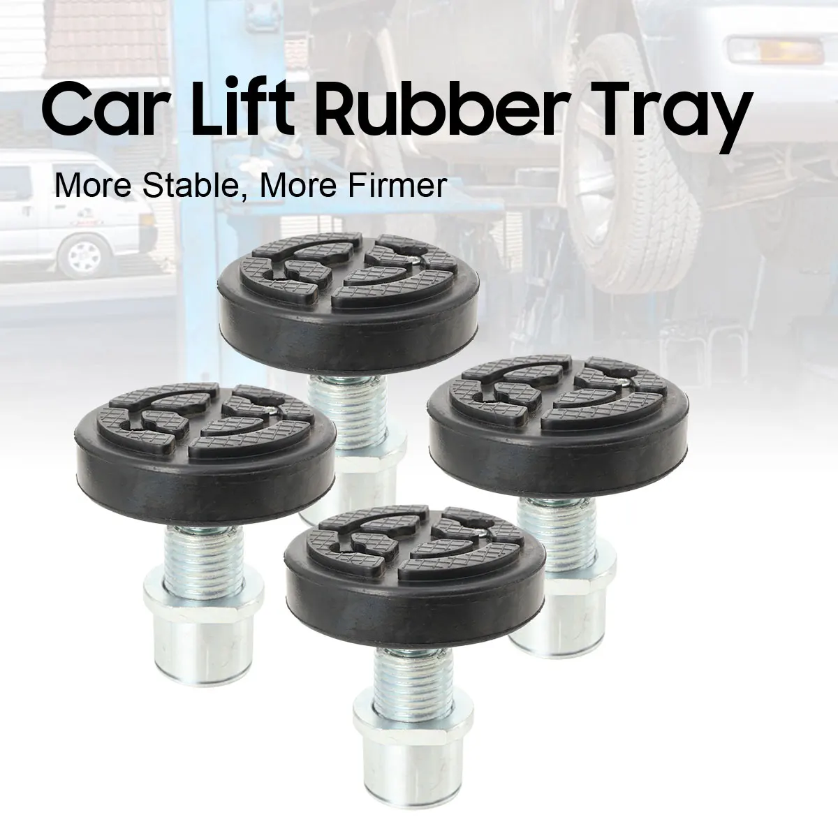 4 قطعة وسادة الرافعة رفع وسادة مطاطية الإطار السكك الحديدية محول ل قرصة لحام الجانب رافع السيارات رفع المطاط منصات أداة للرافعات