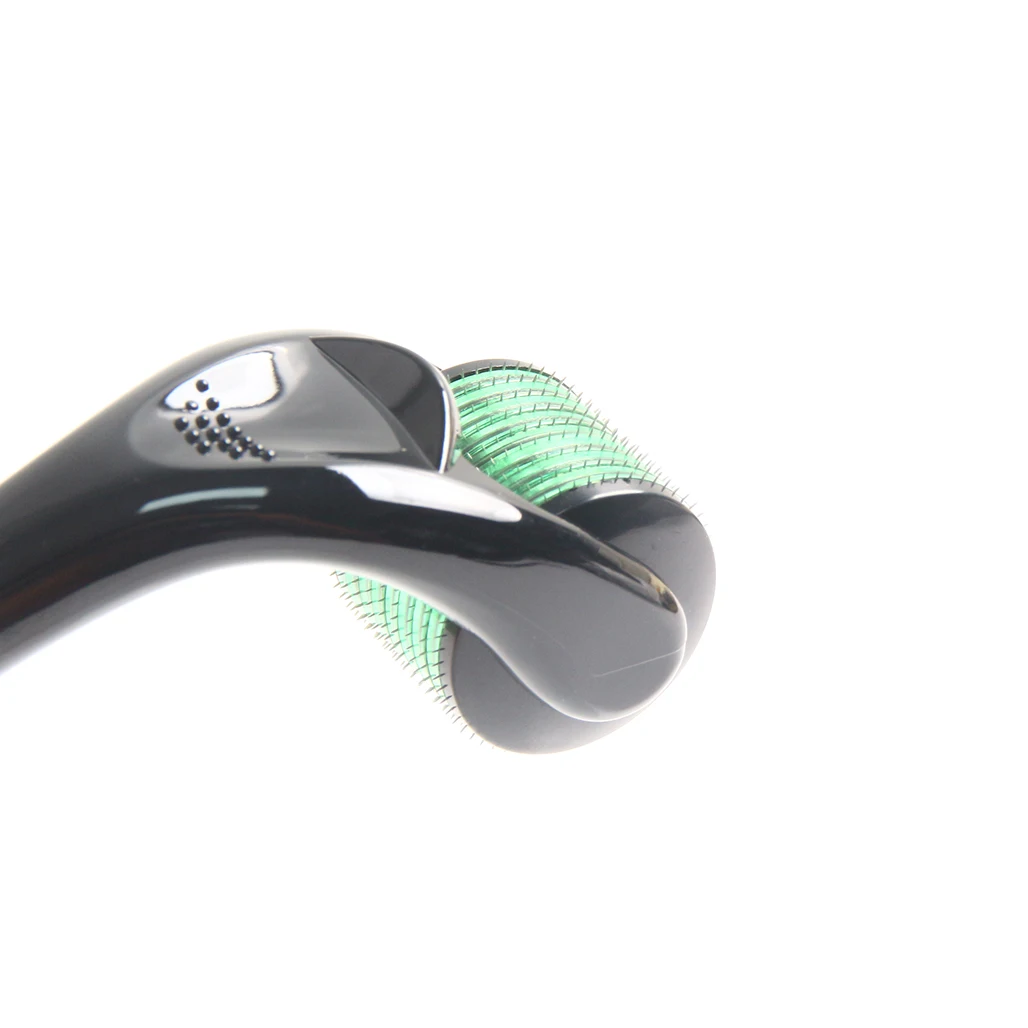 1Pcs Black Green Professional 540 Micro Needle Derma Roller Massage Roller For Skin Care/Beard Growth/Hair Growth