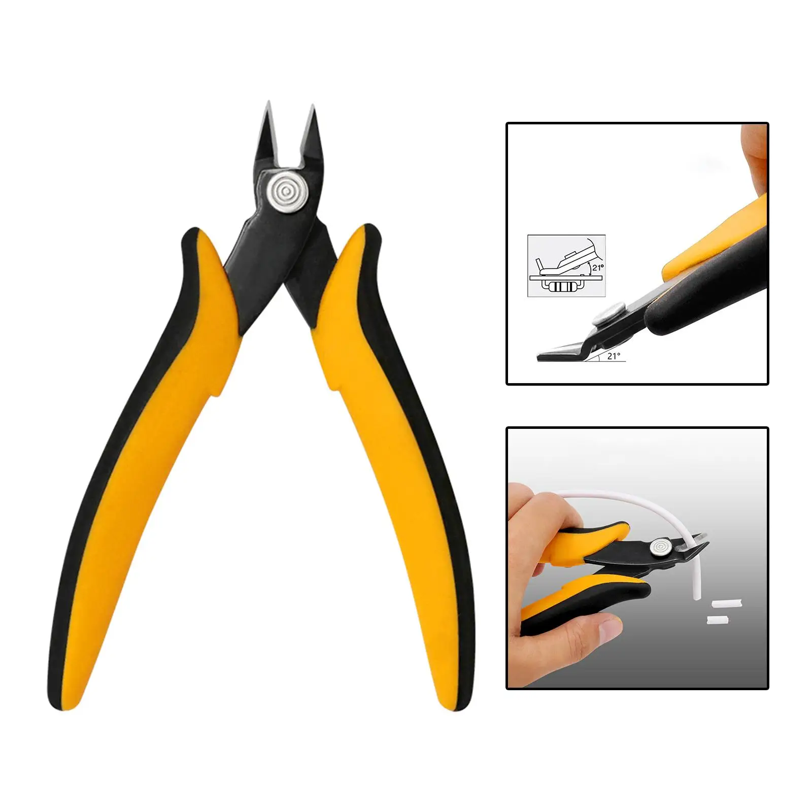 

Side Cutter Wire Cutter Compact Jewelry Pliers Diagonal Wire Cutter Flush Cutters for Electronics Artificial Flowers Crafting
