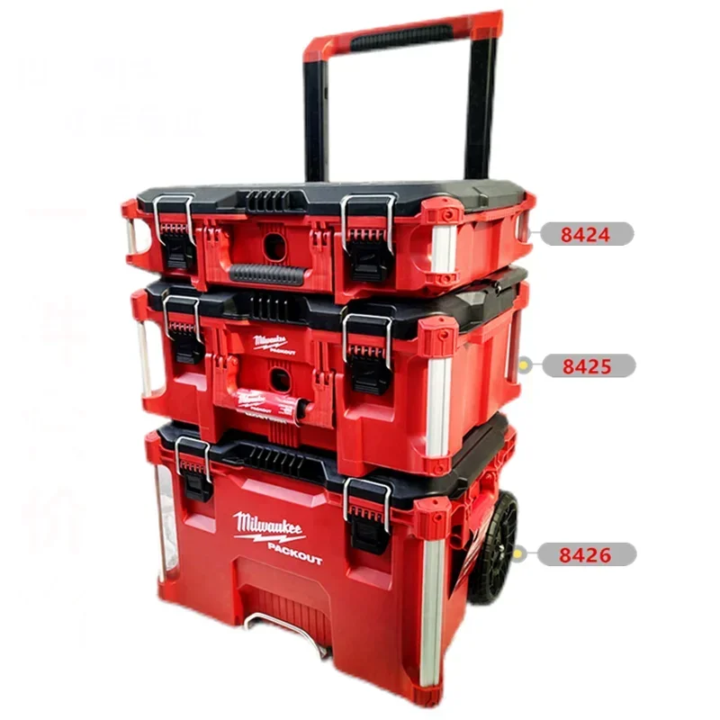 

Tool Storage Plastic Rolling Tool Trolley Cabinet Mobile Stackable Mechanical Tool Box Set