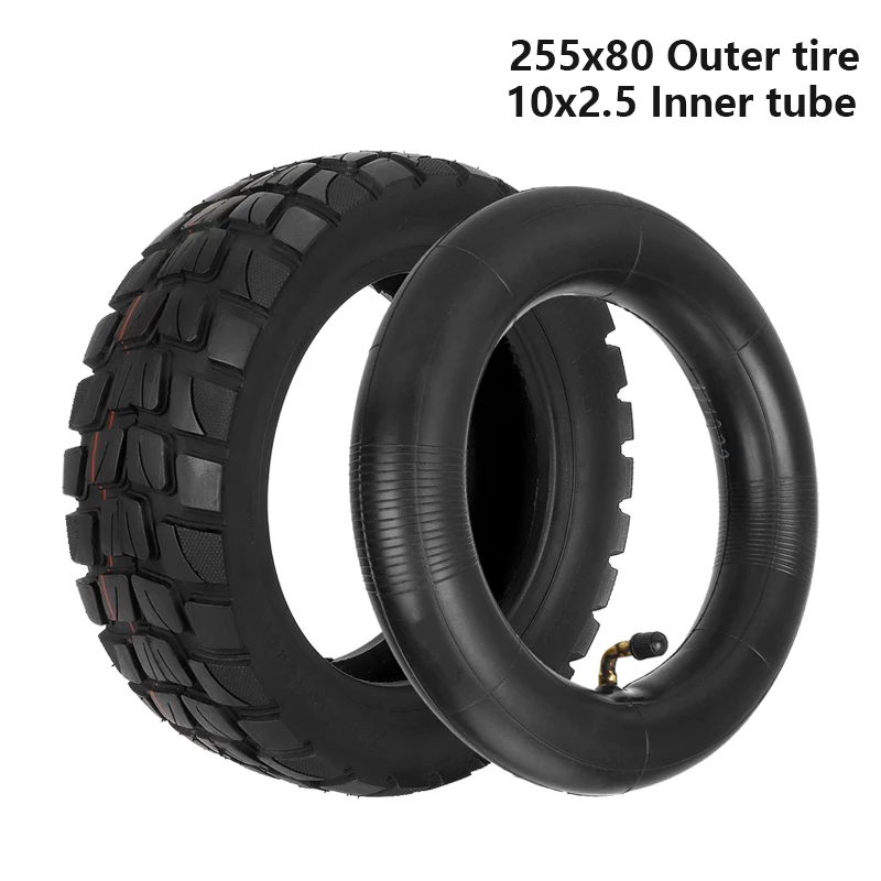 

255x80 Outer Tire and 10x2.5 Inner Tube for Kugoo M4 Pro G1/Zero 10X /Kukirin G2 Max/Dualtron Scooter 10 Inch Replacement Tyre
