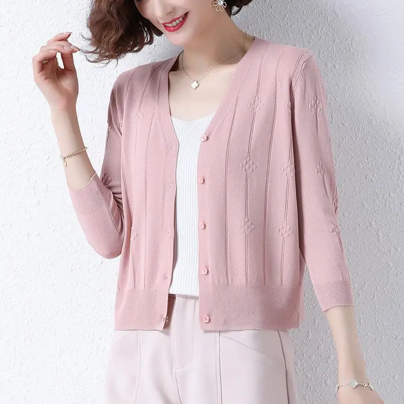 

New Summer Women Sun Protection Capes Loose Shawl Thin Chiffon Thin Jacket Women Sunscreen Beach Cardigan Knit Coverup