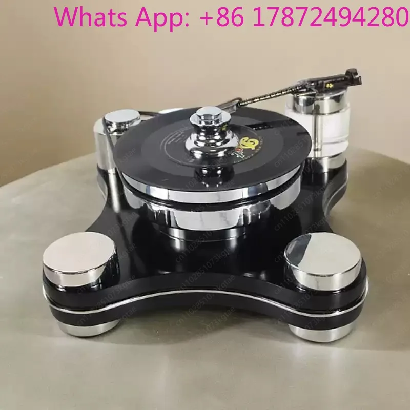 Stylish Stainless Steel Phonograph Model Room Decoration Piece