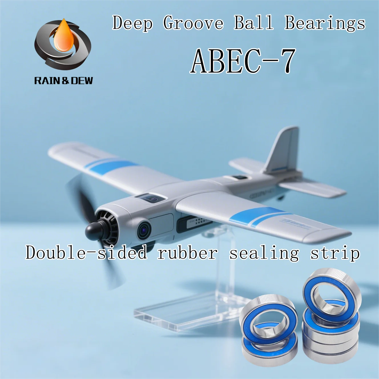 

12Pcs 6903-2RS Blue Bearing ABEC-7 17x30x7 mm Thin Section Deep Groove Ball Bearings