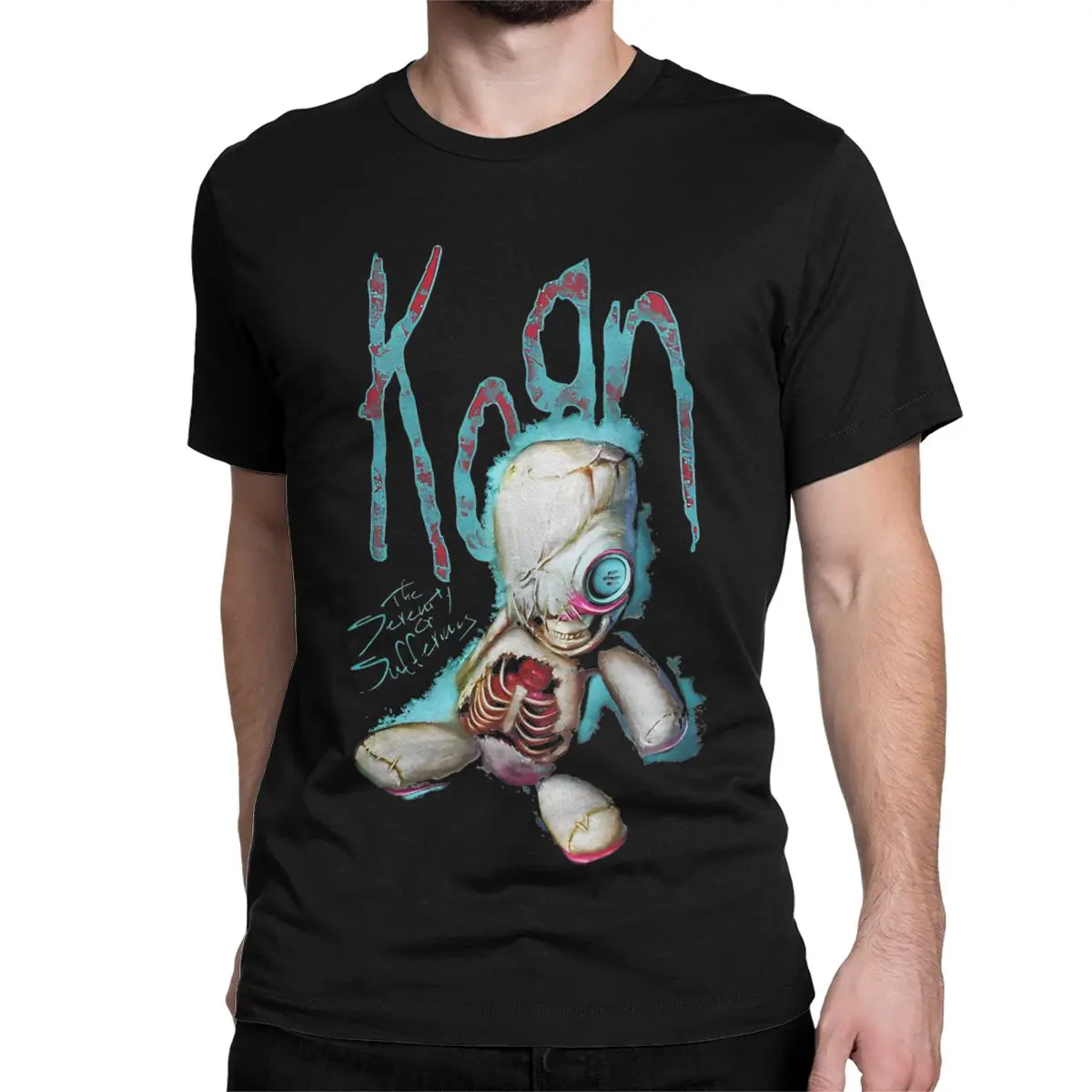 Nu Metal Rag Doll Korn Men Women T Shirt Band Neidermeyers Awesome Tees Short Sleeve Crew Neck T-Shirt Cotton Printing Clothes