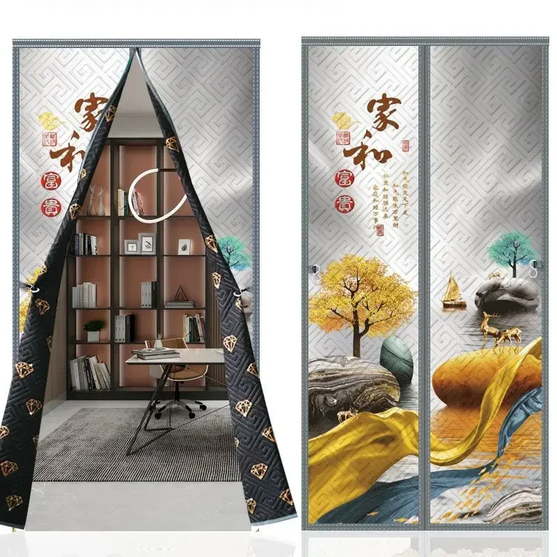 

Cotton Door Curtains Are Thickened in Winter and Household Air Conditioners Are Warm Windproof and Sealed To Prevent Cold