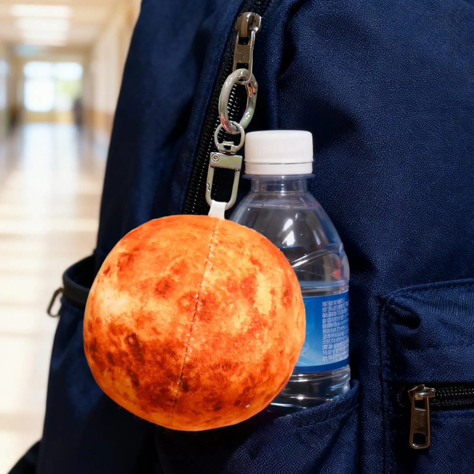 كوكب حلية 2.95 بوصة لينة محشوة معلقة قلادة أفخم كوكب الحلي لحقيبة اليد محفظة نسائية للعملات المعدنية محفظة مجوهرات على ظهره #5