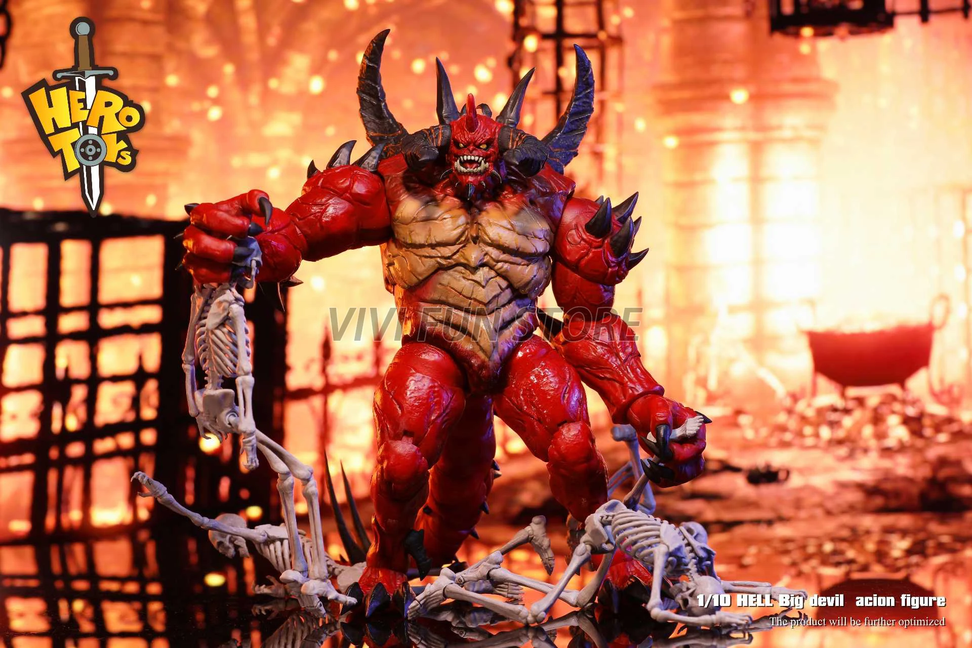 In Stock HERO TOYS Diablo 3: Reaper of Souls Diablo Movable Model Collection Toys Final Boss Devil