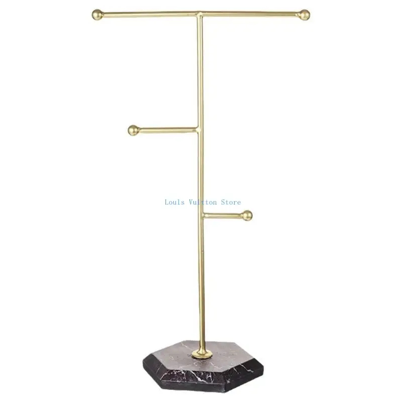 

L5YB Practical Jewelry Display Stand Multipurpose Bracelet Holder Earring Rack Watch Accessories Display Shelf for Women