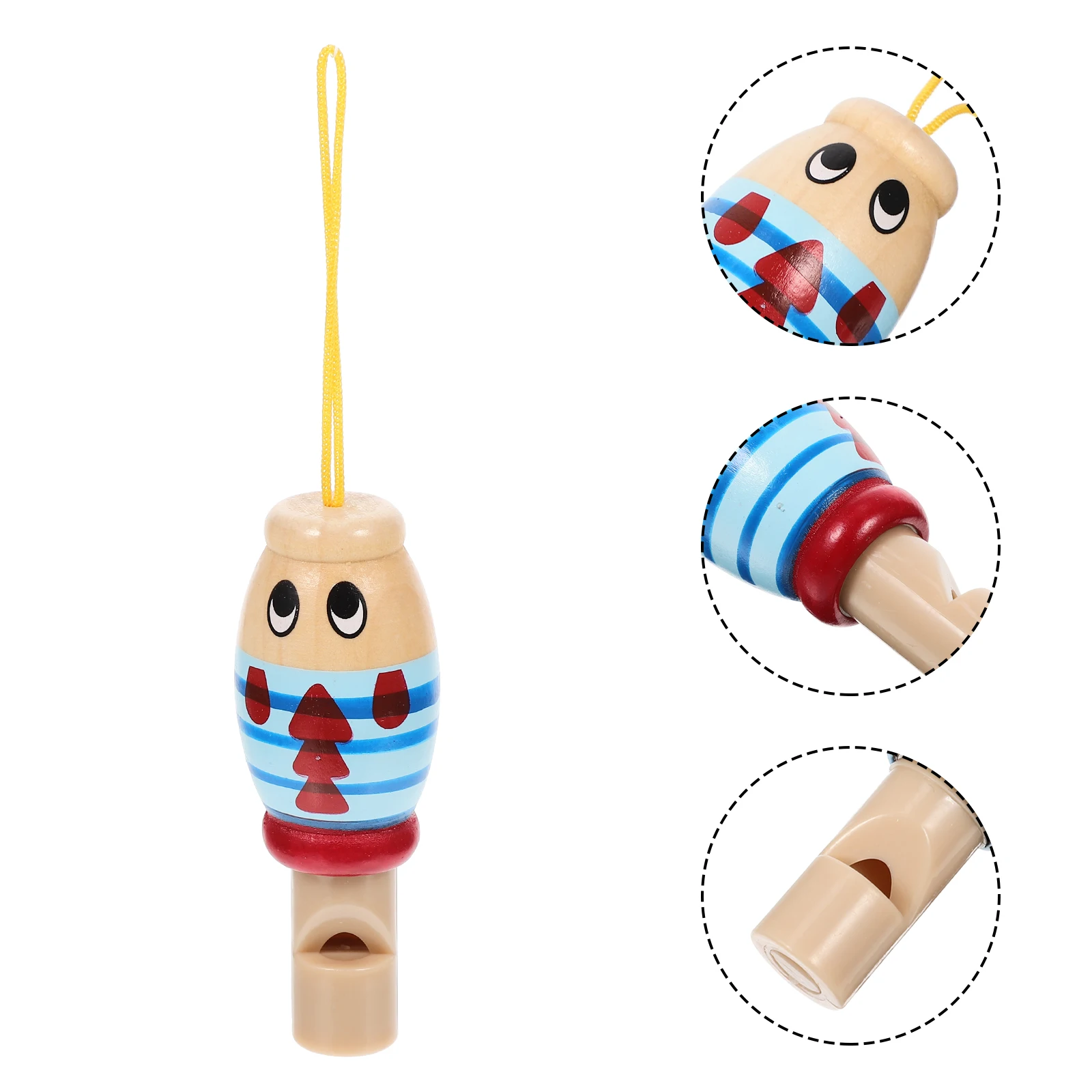 

2Pcs Wooden Whistle Kids Toys Musical Instruments Toddler Playthings Lung Capacity Exercise Safe Musical Toys For Toddlers