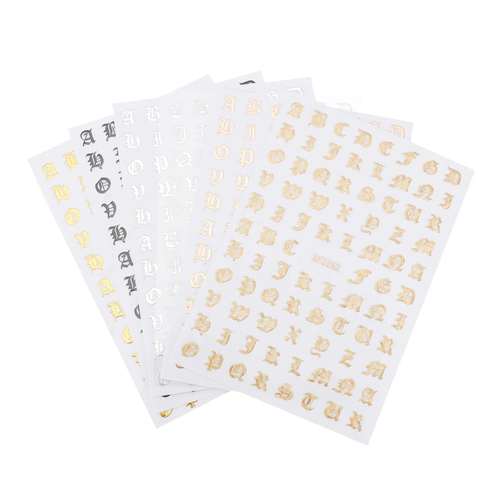 

10 листов наклеек для ногтей с английскими буквами, декоративные стикеры для маникюра, для творчества, DIY, аксессуары для вечеринок, для праздничных мероприятий