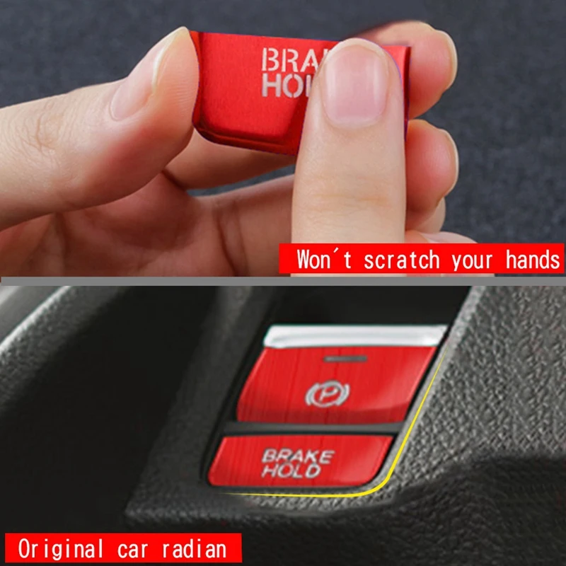 Car Parking Brake Handbrake Automatic Parking Decoration Cover P Button Sticker For Honda N-One 2021