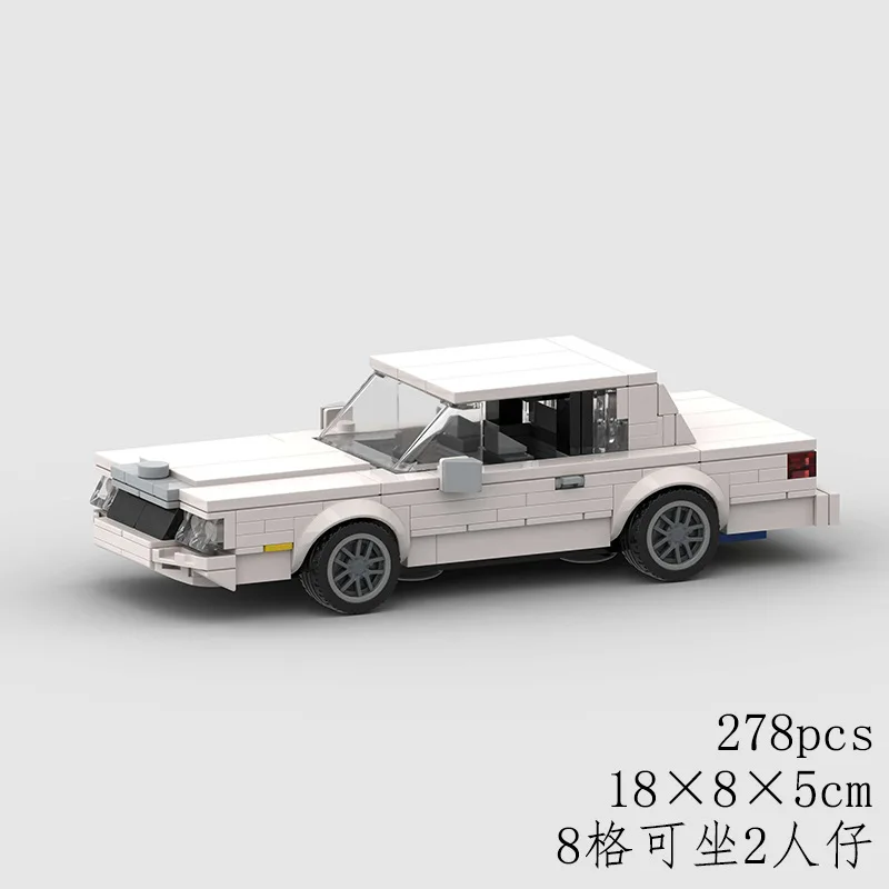 

MOC Hot Dogged Lebaron Championed Sports F1 City Racing Car AE86 Building Blocks Brick Vehicle Supercar Fast & Furious1