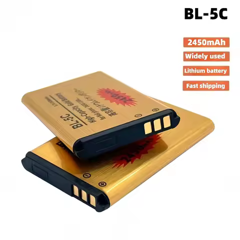 Mobile Phone Battery BL-5C Suitable for Nokia BL5C 1600 6230 2600 1100 1200 2700 3110 N70 Mobile Phone 3.7V 2450mAh Battery