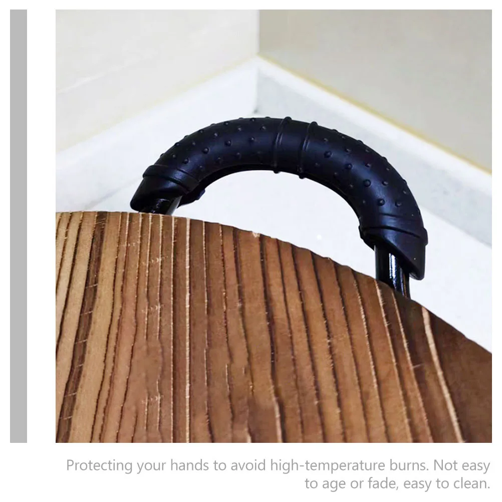 

Silicone Pot Handle Covers Heat Resistant Anti-Skid Protective Oven Pan Handle Holders for Cast Iron Fryer Stainless Steel