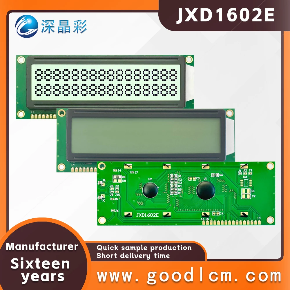 Lcd1602E Display Module 16x2Large Karakter Lcd-scherm 16X02 5.0V Of 3.3V Voeding Hd44780 Drivefstn Wit Scherm