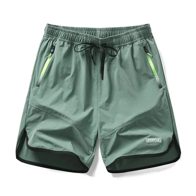 Estate uomo Sport Fitness pantaloncini traspiranti pantaloni costume da bagno costumi da bagno sportivi pantaloncini da spiaggia blu verde