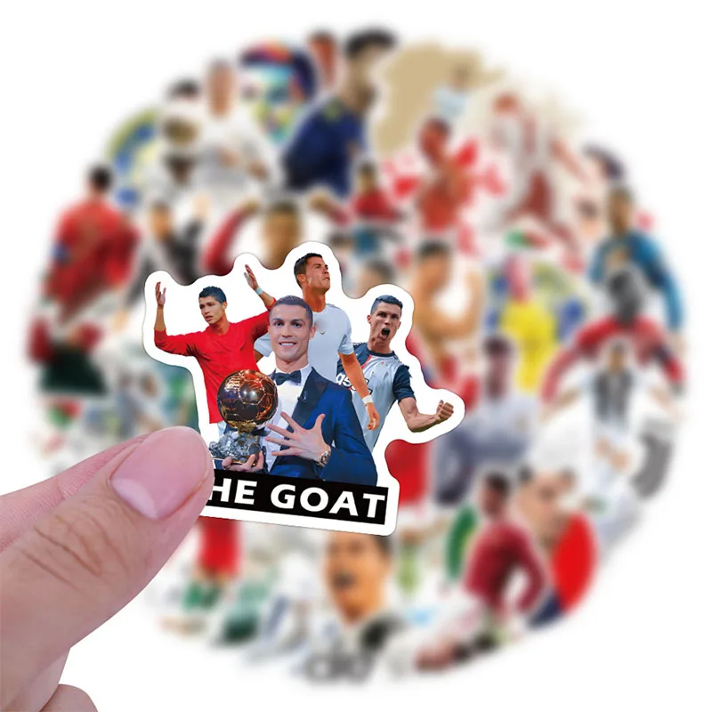 50PCS Cristiano Ronaldo Cartoon Stickers Ipad Kofferbak Koelkast Waterdichte Anime Stickers Anime Figuur Afbeelding Speelgoed Verrassingscadeau