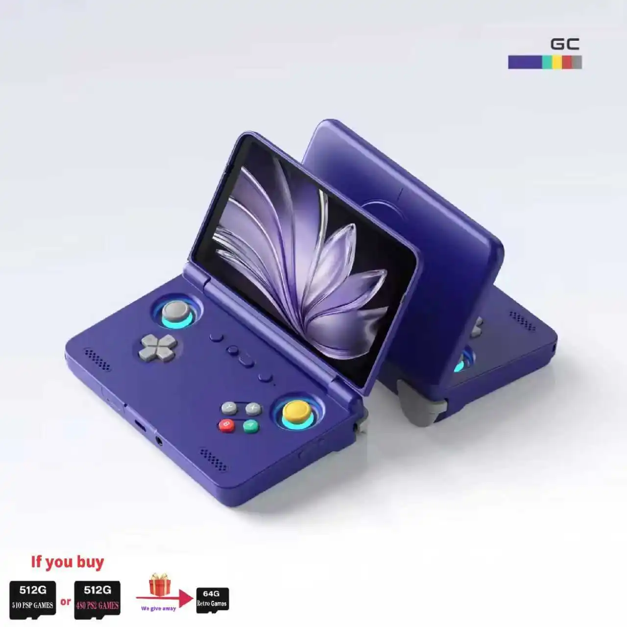 Retroid Pocket Flip 2 Retro Handheld Game Console Video Game