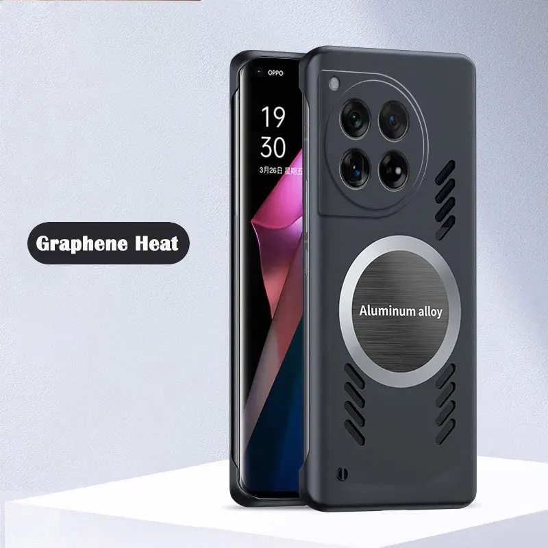 Coque arrière de protection fine en PC rigide avec dissipation thermique pour OnePlus 15 15R 13 13S 13R 12 12R 11 11R 10 10T 9RT 9 8 Pro