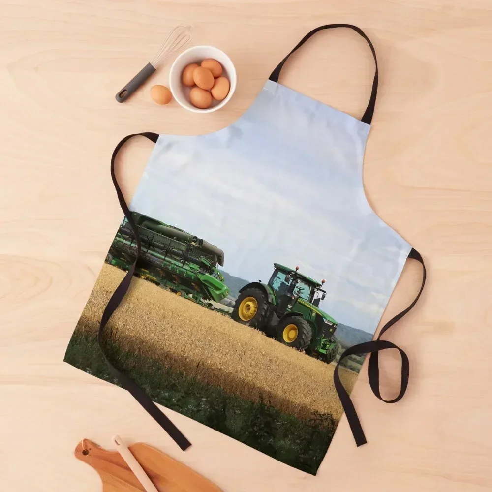 

Combine Harvester and Tractor Apron Costume Waiter Things For The Kitchen Kitchenware Beauty Apron