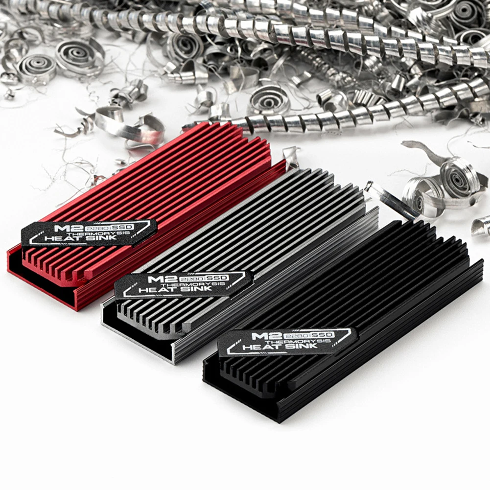 Ultra-thin M.2 Solid State Hard Disk Heatsink Aluminum Alloy Cooler Cooling Thermal Pads Heat Radiator for PCIE 2280 SSD
