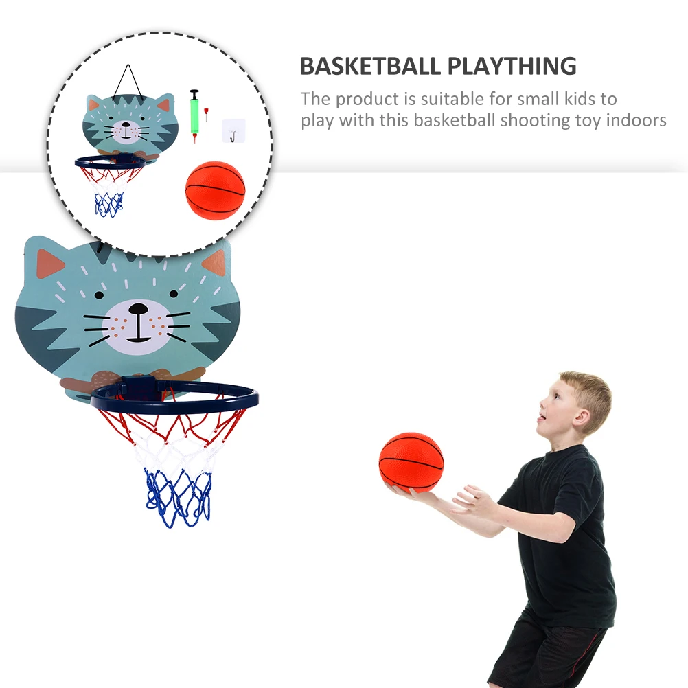 

Basketball Backboard Frame Mini Hoop Indoor Toys Hanging Plastic Game Home Child Training Basketballs