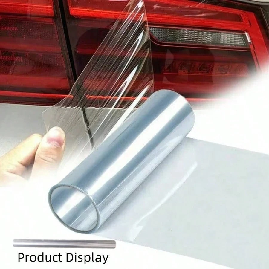 30*120 cm Klare Licht Abdeckung Film Auto Klare Tönung Scheinwerfer Rücklicht Vinyl Film Nebel Licht Hinten Lampe Tönung film Aufkleber Aufkleber