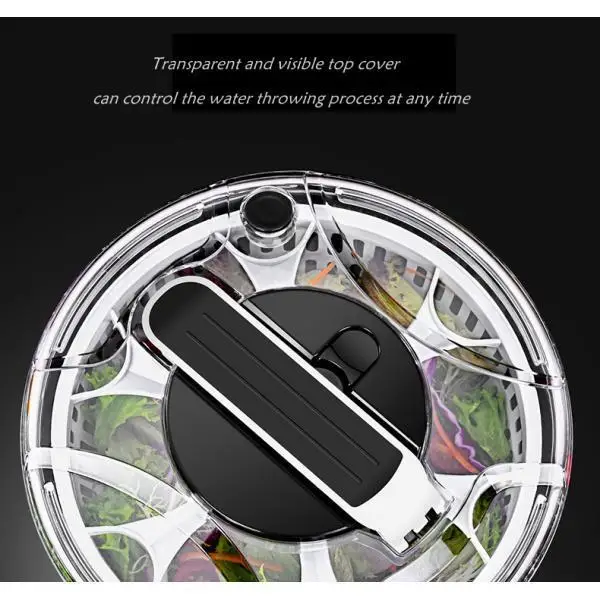 

Stainless Steel Salad Spinner Quick for Vegetables Salads Fruits