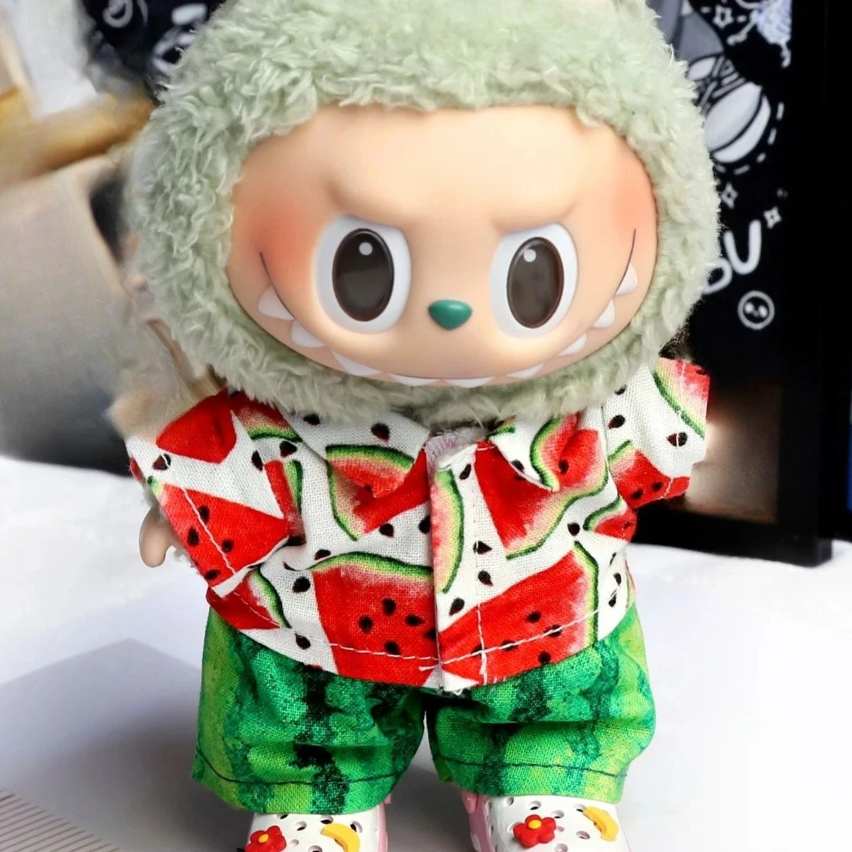 

Labubu Accessories V1 V2 V3 Fresh Summer Seaside Vacation Clothing Cute Fruit Shirts Accessories