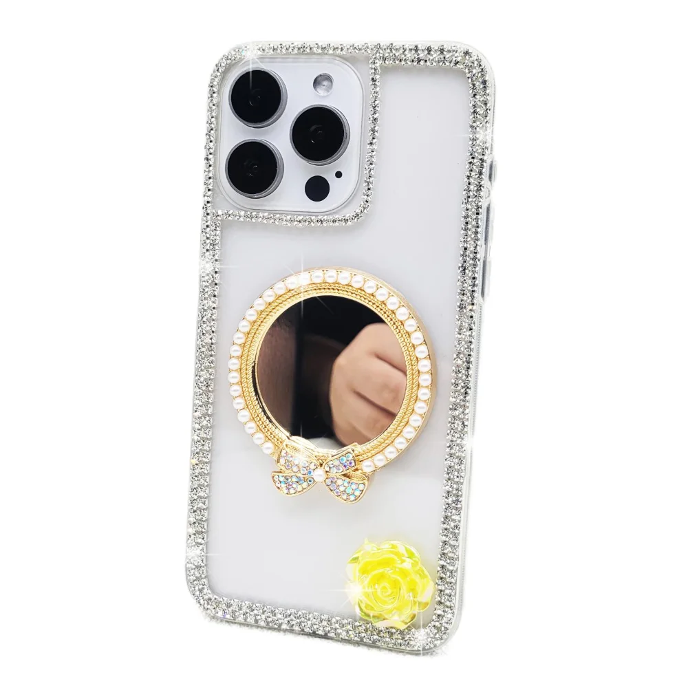 

Чехол Sunjolly Diamond для Samsung Galaxy A72 A16 A15 A13 A12 A06 A05S A55 A35 A25 A14, чехлы Bling Mirror Rhinestone для телефона