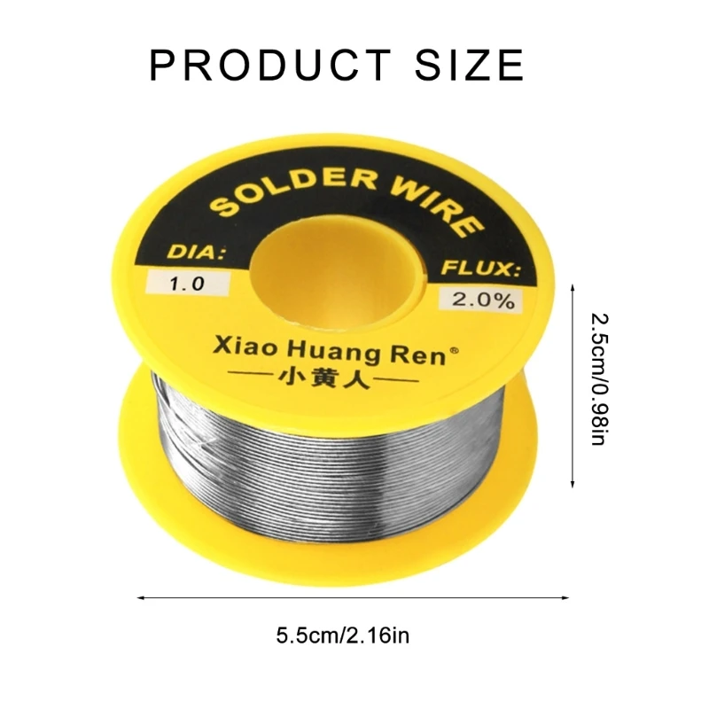 로진 코어 주석 납땜 와이어 0.5/0.8/1.0/1.2mm 납땜 용접 플럭스 와이어 릴 KXRE