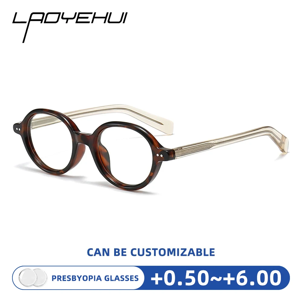 

Vintage Reading Glasses Round Optical Presbyopic Spectacles for Men Women Anti Blue Light Fashion Eyeglasses +100 +200 +300