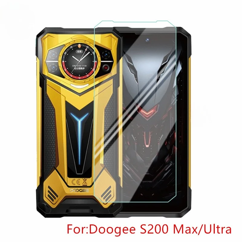 9H Clear Screen Protector For Doogee S200 Max Ultra Tempered Glass For DOOGEE S 200Max 200Ultra Full Cover Protective Film