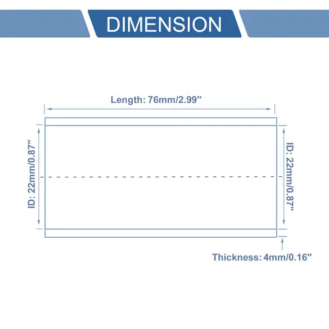 Autohaux Universal Silikonslang för Bil med Klämmor Kylvätskeslang 22/25/28/30/32/35mm ID 76mm Längd 0 Grader Silikonslang 8 best sales kylvätskeslang - №5