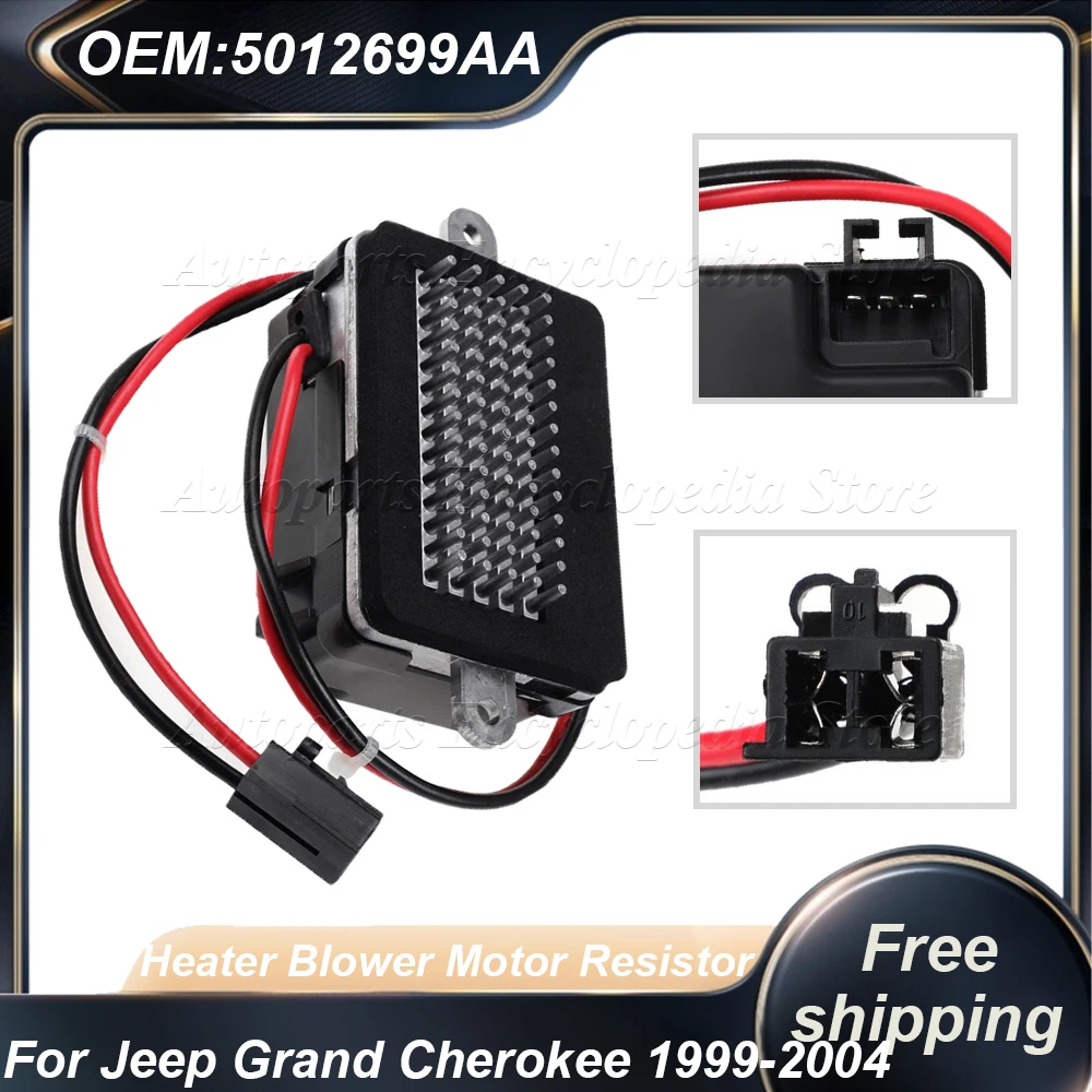 

5012699AA Car Heater Blower Motor Resistor 05012699AA Fit For Jeep Grand Cherokee 1999-2004 W/ ATC Auto Parts