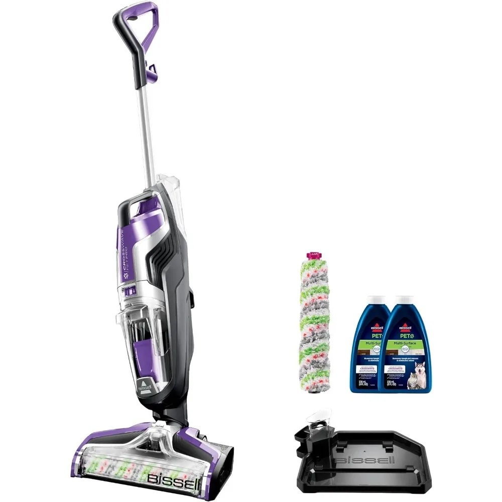 All in One Wet Dry Vacuum Cleaner and Mop for Hard Floors and Area Rugs, Vacuum and Wash at The Same Time, Two-Tank Technology