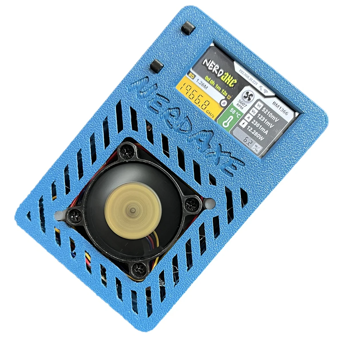 T61C_NerdAxe Miner Nerdminer 500Gh Bitaxe Bitcoin Mini Miner UK PLUG