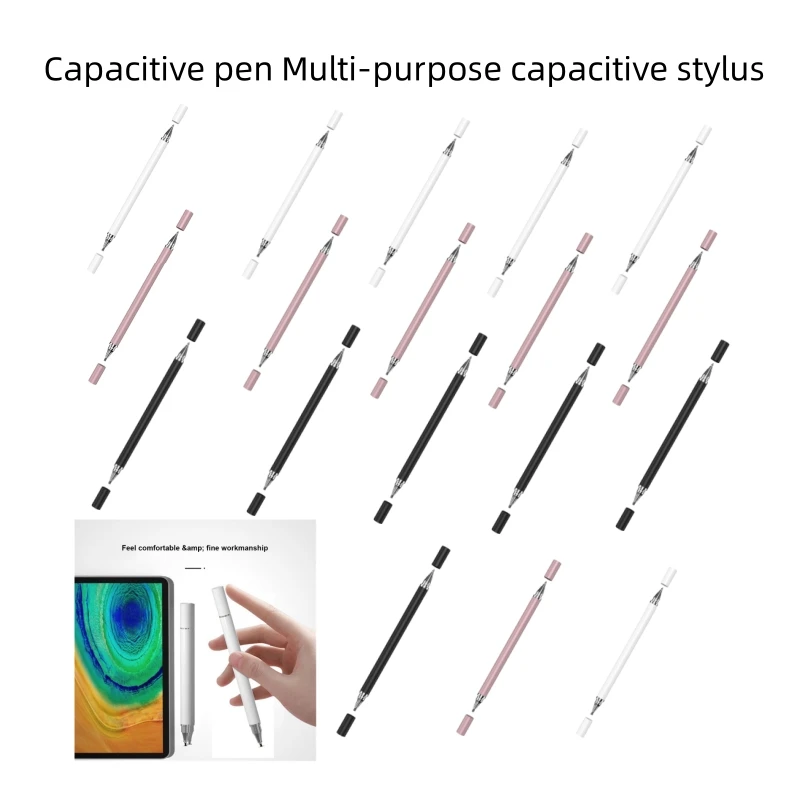 5/3/1pcs 2 In 1 Universal Pen For Tablet Mobile Android Ios Phone IPad Accessories Drawing Tablet Capacitive Screen Touch Pen