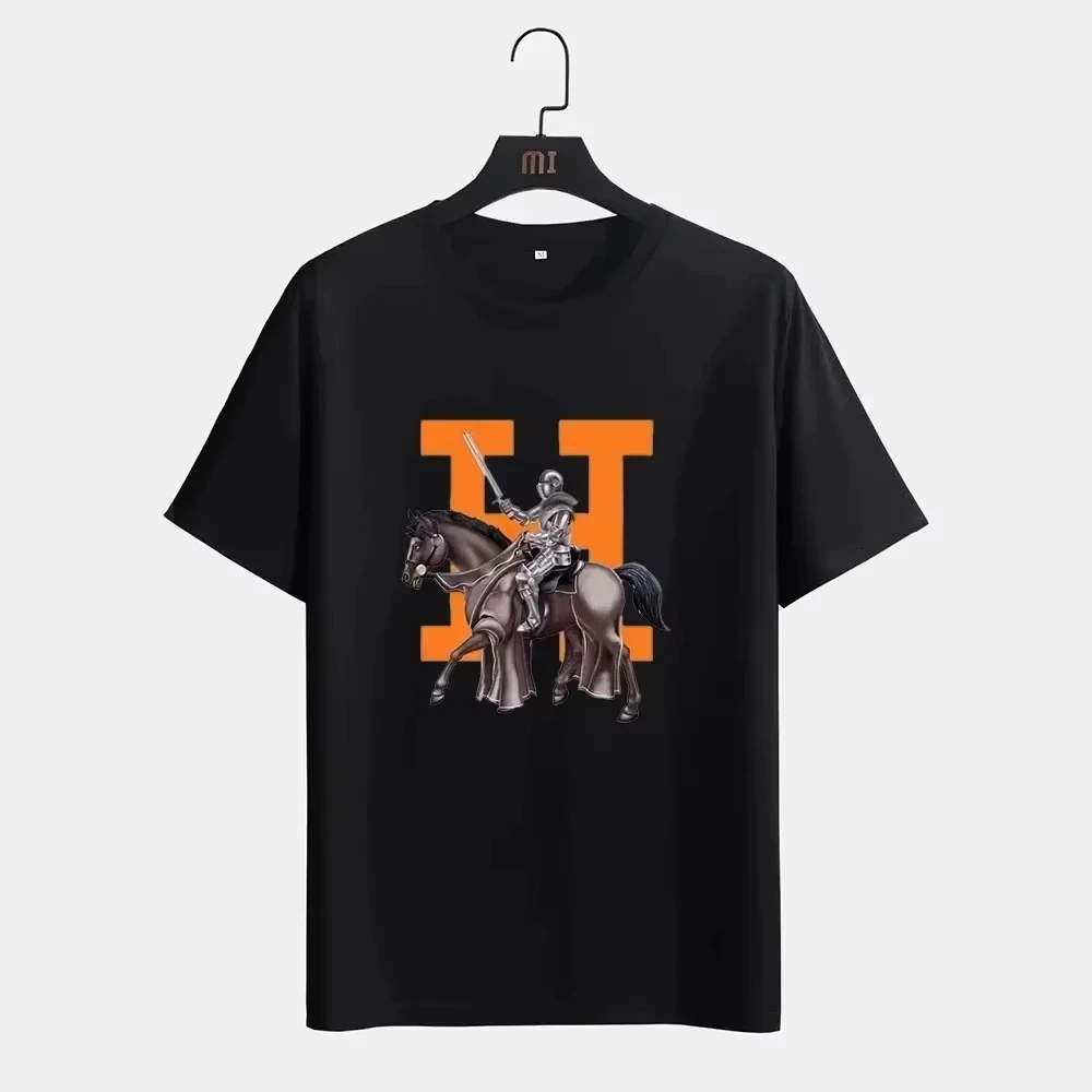 

Весна/Лето 2026, новая популярная трендовая хлопковая рубашка, женская семейная упаковка, детский летний топ с буквенным принтом H, модная трендовая футболка с круглым вырезом, одежда