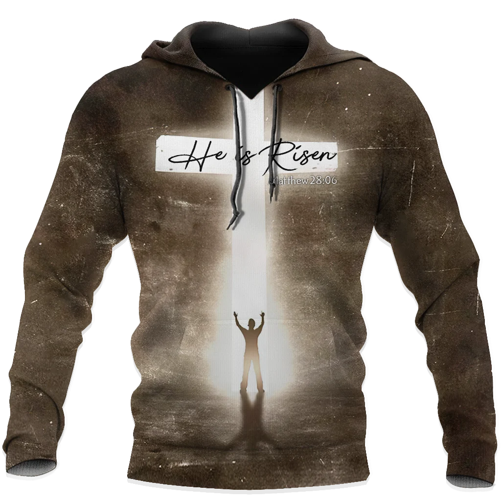 Men's Hoodie Jesus Cross 3D Printing New Spring and Autumn God Simplicity High-quality Long Sleeve for Men Low price Hot-selling