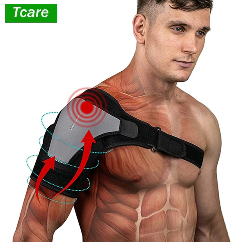 Tcare Adjustable Left/Right Shoulder Support Bandage Protector Brace Joint Pain Injury Shoulder Strap Guard Strap Wrap Belt New