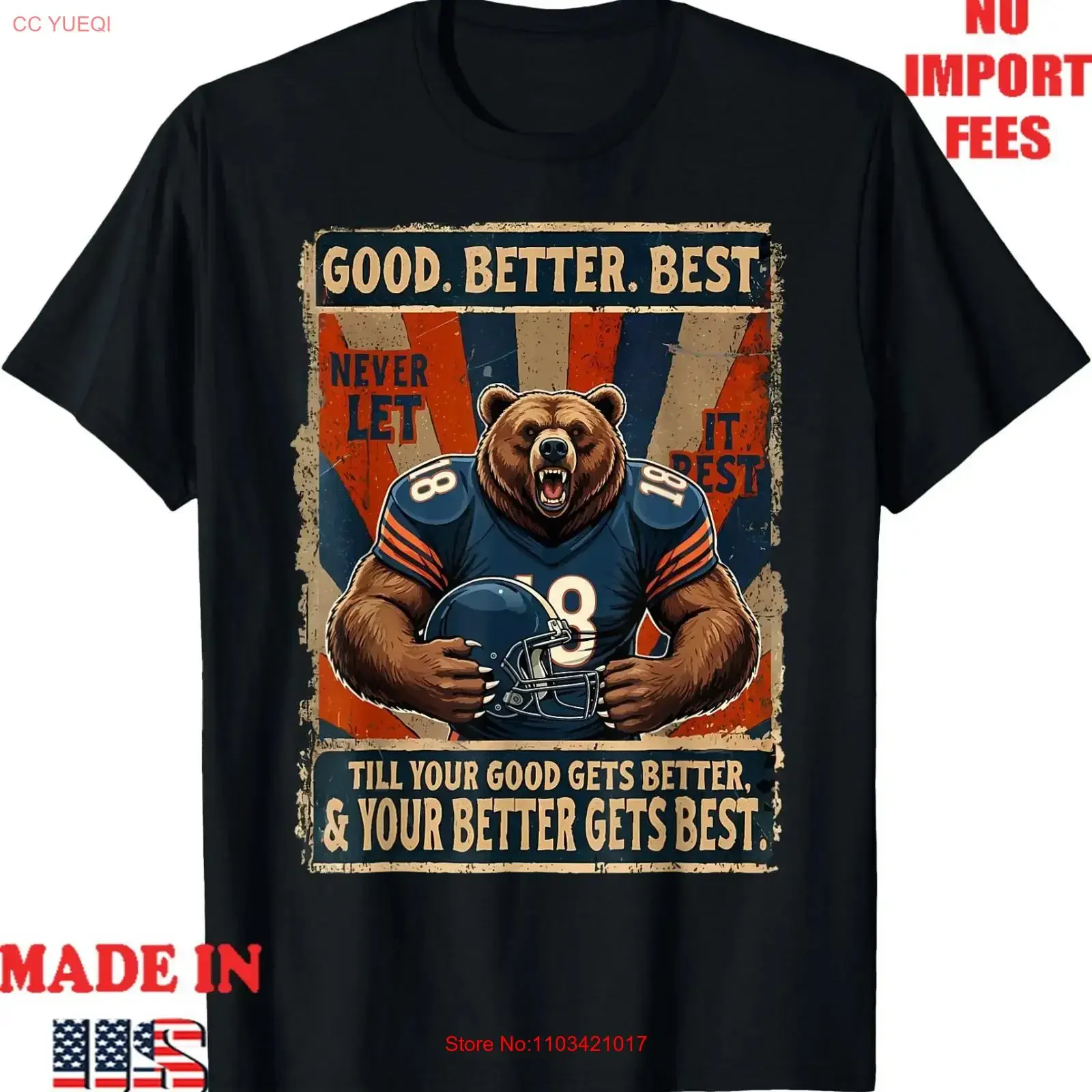 Футболка Good Better Best Never Let It Rest с забавным медведем, винтажная, для детей и взрослых, унисекс, слегка комфортная, с эффектом потертости