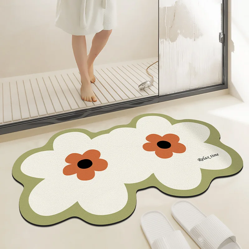 

Bathroom, bathroom, floor mat, toilet door carpet, diatom mud cushion, washstand, absorbent pad, quick-drying non-slip foot pad