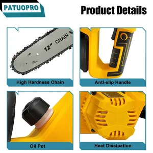 12 بوصة فرش كهربائي بالمنشار 3800 دورة في الدقيقة أدوات تقليم لاسلكية محمولة قابلة لإعادة الشحن لبطارية ماكيتا 18 فولت أعلى 12 مبيعات منشار كهربائي قابل للتمديد - رقم 1