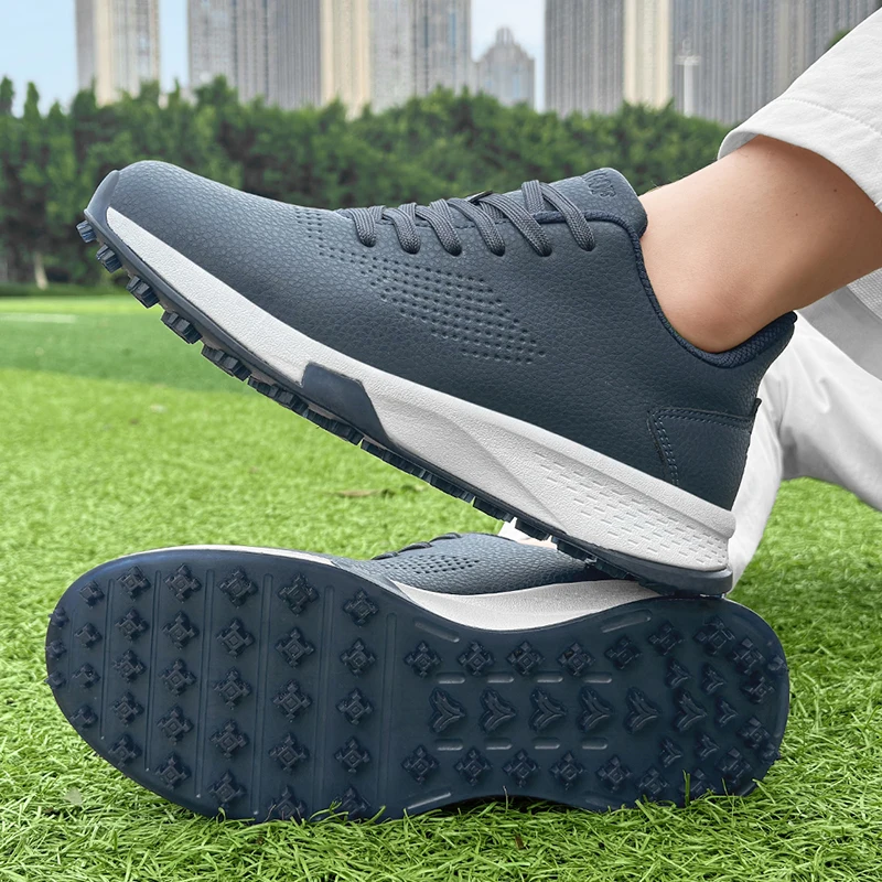 

Мужские кроссовки для гольфа, водонепроницаемые, профессиональные, нескользящие, роскошные спортивные туфли для гольфа