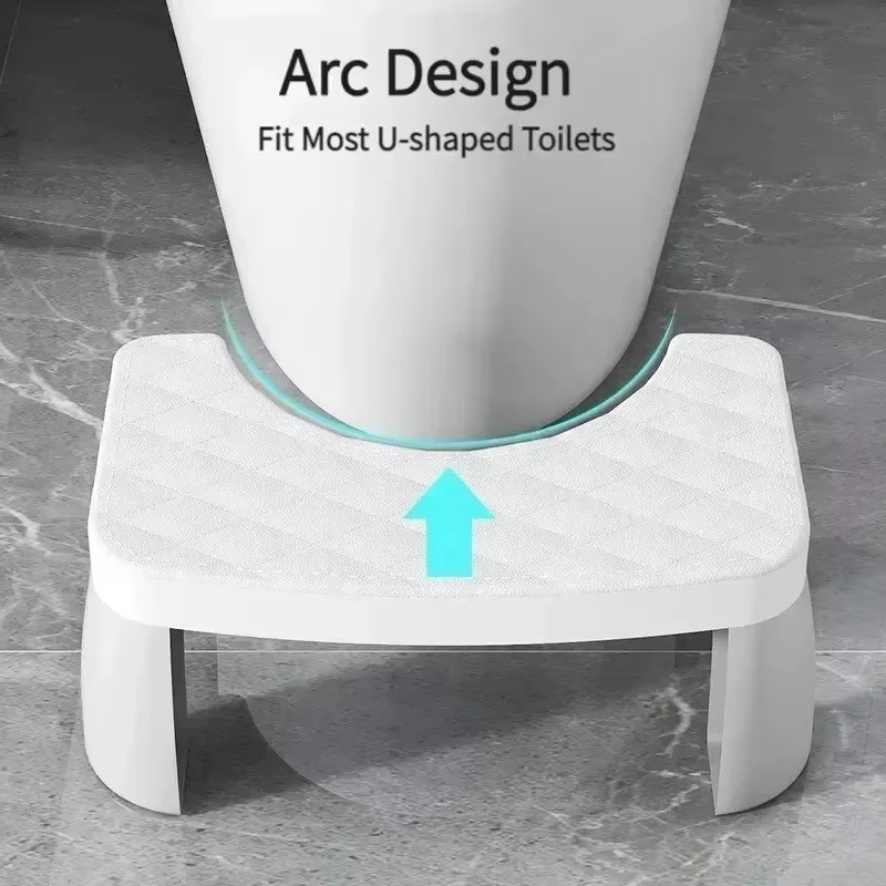 1Pcs Anti-Slip Toilet Stool Squatting Foot Stool Non-Skid Step Stool for Adults Kid Elderly Pregnancy Bathroom Squat Potty Stool image 5