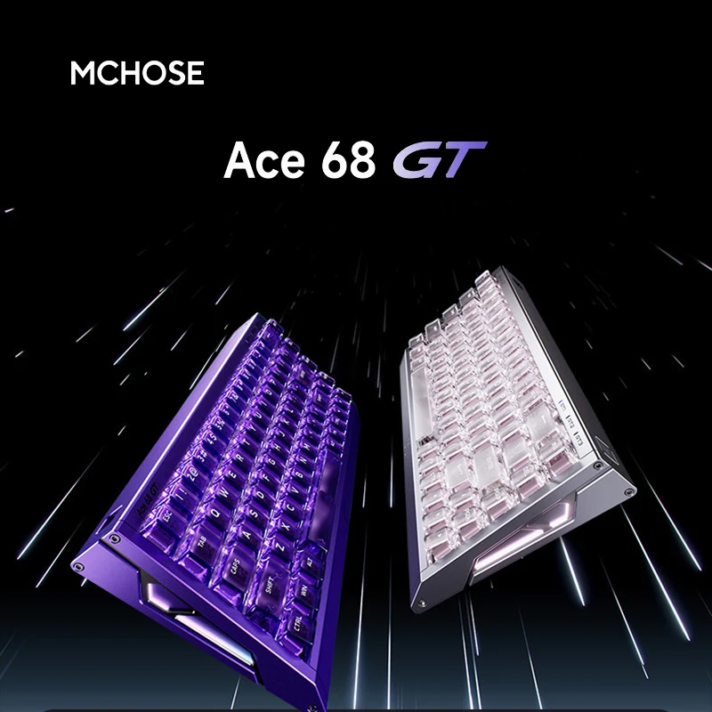 MCHOSE Ace 68 GT Magnetic Axis Mechanical Keyboard Full Aluminum Frame PC Gaming Esports For Valorant Delta Action Pro Gamers